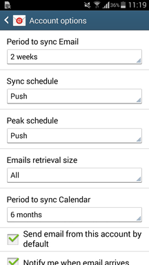 ActiveSync on Android Devices III