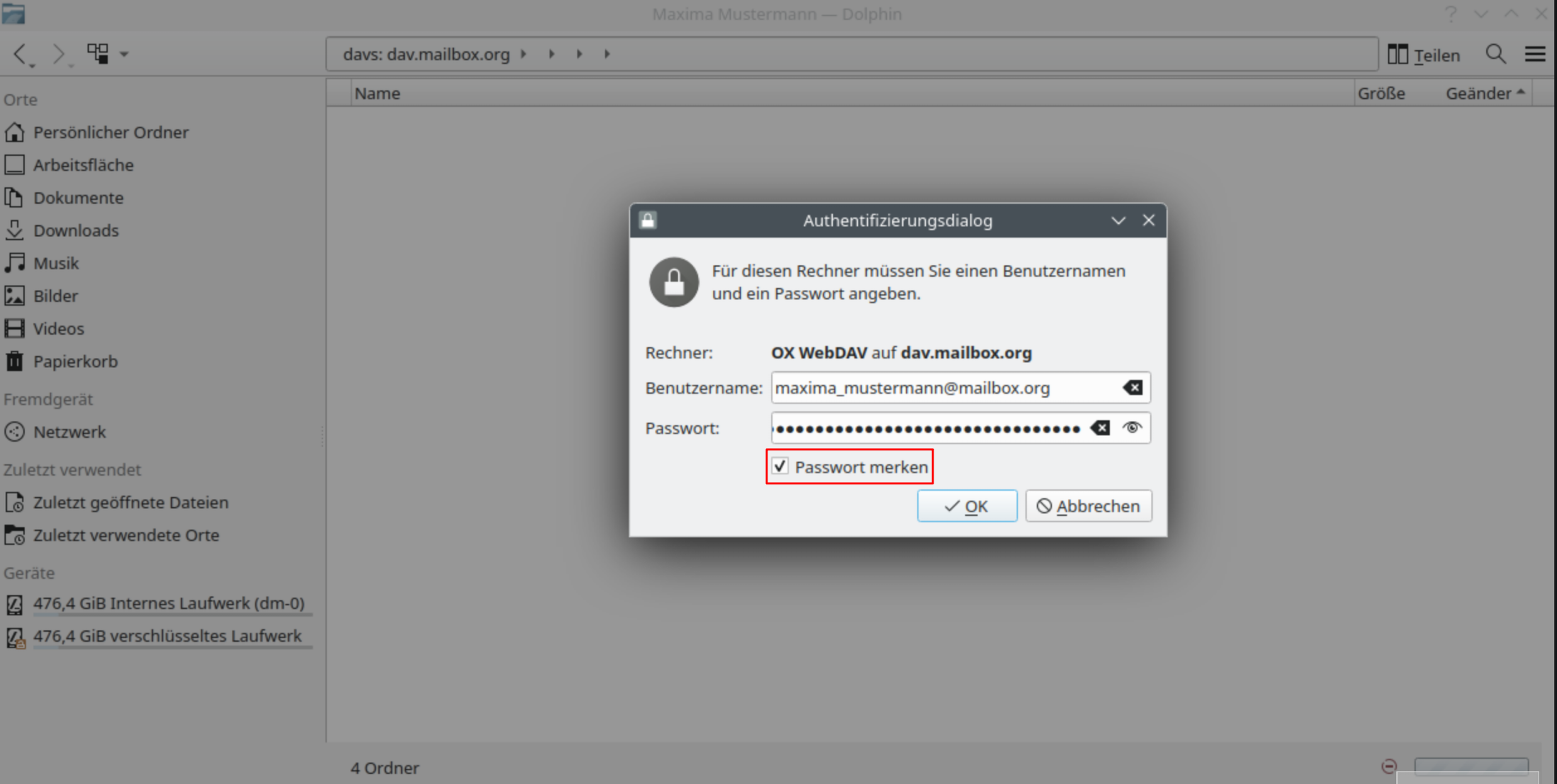 Abbildung 4: mailbox-Konto verbinden.