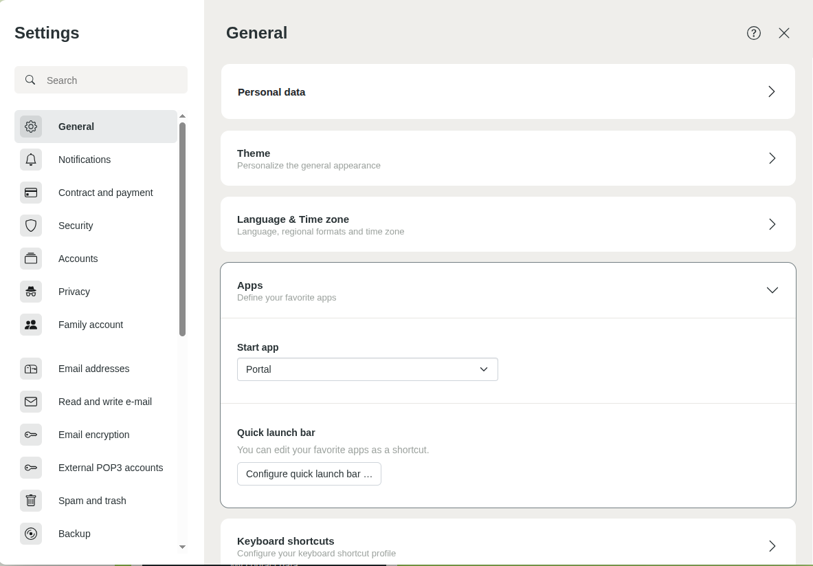 Figure 2: Menu item Apps.