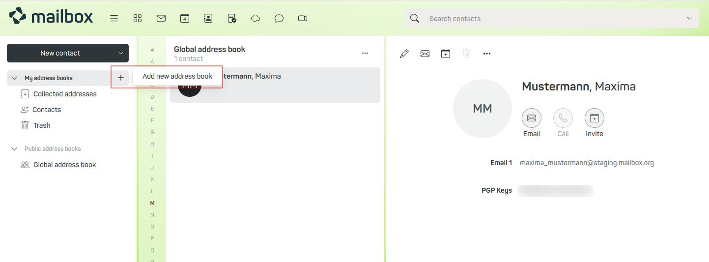 Figure 14: Import your contacts easily into mailbox.