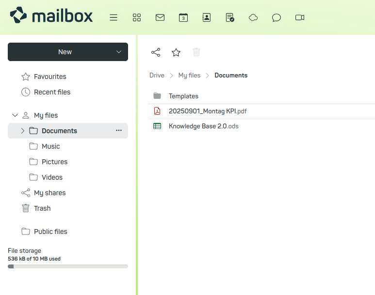 Figure 1: Storage overview.