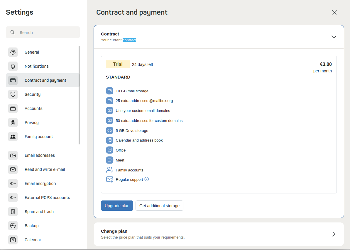 Figure 2: Plan overview – your storage.
