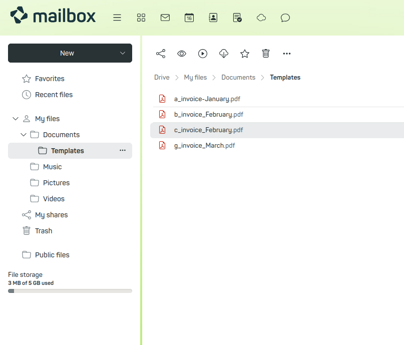 Figure 3: For letters, alphabetical order applies.