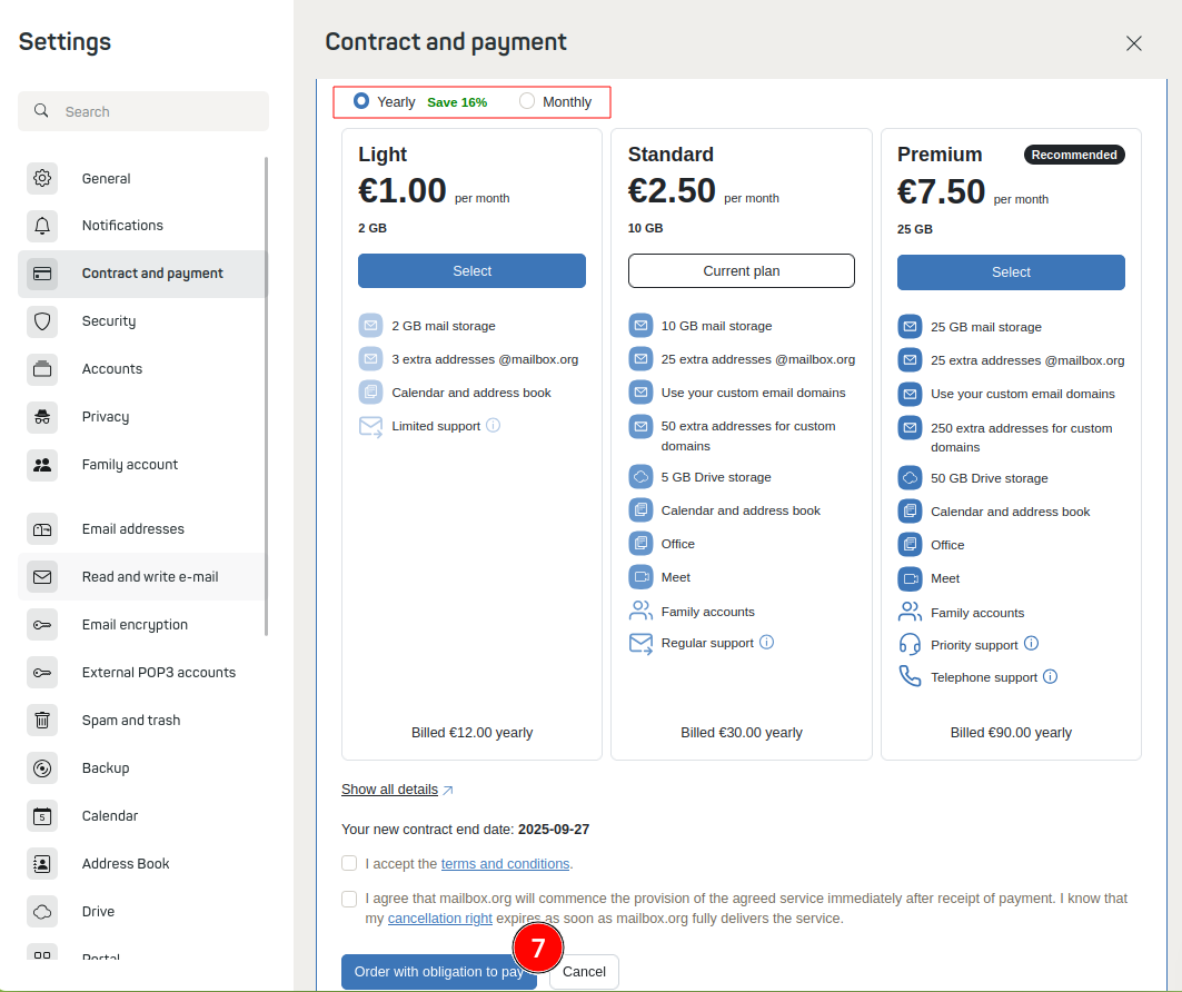 Figure 3: Select the Plan that best suits your needs.