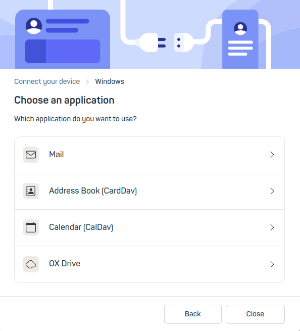 Figure 3: Select the Windows option.