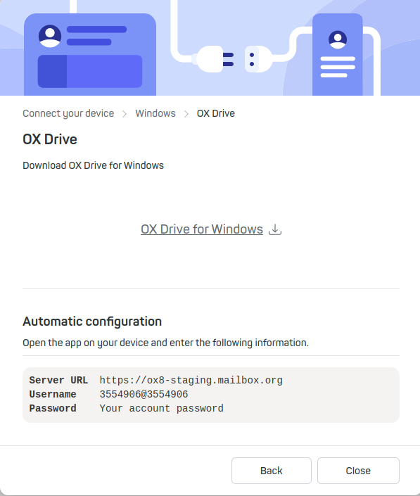 Figure 4: Now select OX Drive.