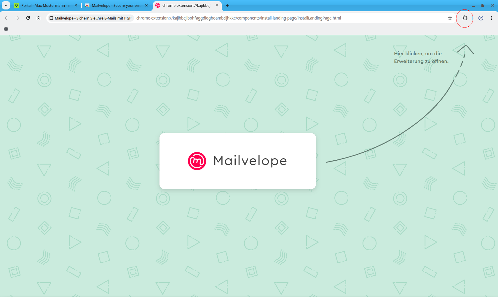 Figure 5: You do not need to do anything else here for now. Continue with the next step if you have not used your mailbox yet.