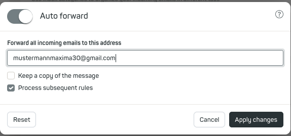 Figure 2: A confirmation is required.